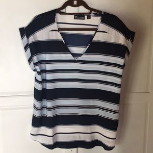 Cute Striped Top by New York & Company Size L